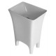 Раковина ArtCeram Cow CWL004 white прямоугольная,  в стиле hi-tech