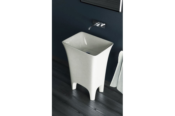 Раковина ArtCeram Cow CWL004 white прямоугольная,  в стиле hi-tech