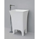 Раковина ArtCeram Cow CWL004 white прямоугольная,  в стиле hi-tech
