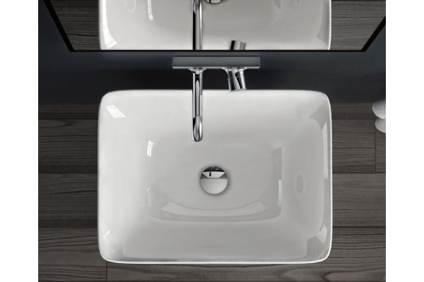 Раковина ArtCeram Cow CWL004 white прямоугольная,  в стиле hi-tech