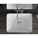 Раковина ArtCeram Cow CWL004 white прямоугольная,  в стиле hi-tech