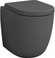 Унитаз приставной ArtCeram File 2.0 FLV005 grigio oliva, безободковая, серый, овальный, 37x53 см