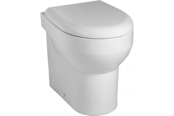 Унитаз приставной ArtCeram Smarty 2.0 SMV002 безободковая белый, овальный, 35x50 см