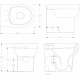 Унитаз приставной ArtCeram Smarty 2.0 SMV002 безободковая белый, овальный, 35x50 см