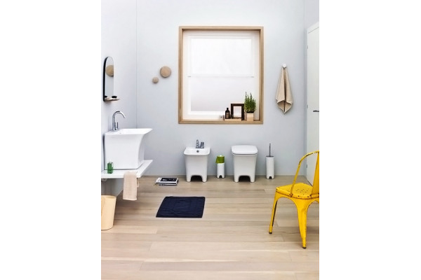 Биде напольное ArtCeram Cow CWB002 matte white цвет белый, прямоугольное, 37x54 см