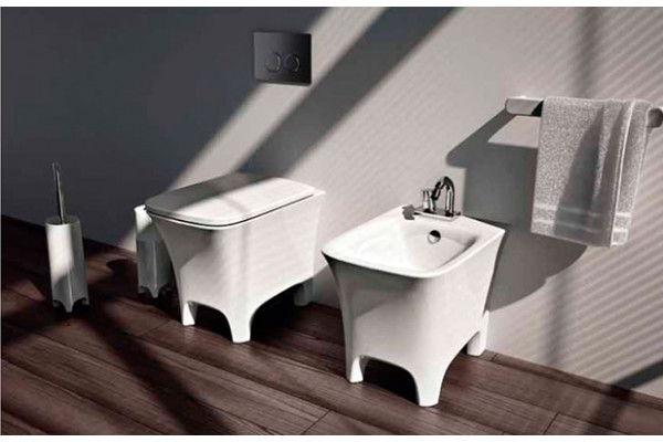 Биде напольное ArtCeram Cow CWB002 matte white цвет белый, прямоугольное, 37x54 см