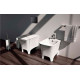 Биде напольное ArtCeram Cow CWB002 matte white цвет белый, прямоугольное, 37x54 см