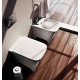 Биде напольное ArtCeram Cow CWB002 matte white цвет белый, прямоугольное, 37x54 см