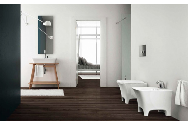 Биде напольное ArtCeram Cow CWB002 matte white цвет белый, прямоугольное, 37x54 см