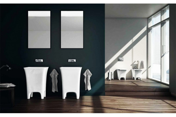 Биде напольное ArtCeram Cow CWB002 matte white цвет белый, прямоугольное, 37x54 см