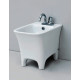Биде напольное ArtCeram Cow CWB002 matte white цвет белый, прямоугольное, 37x54 см