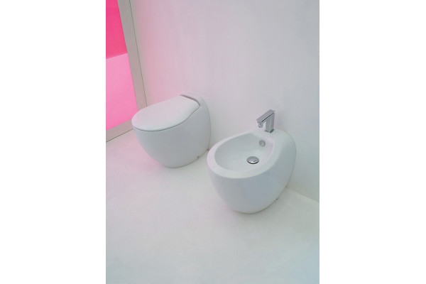Биде напольное ArtCeram Blend BLB002 цвет белый, овальное, 36.5x52 см