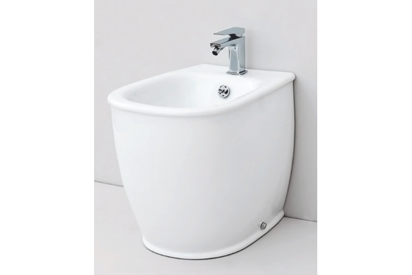 Биде напольное ArtCeram Azuley AZB002 01;00 цвет белый, овальное, 37x52.5 см