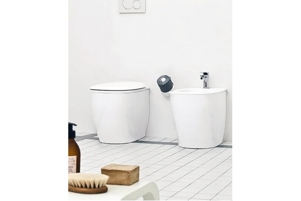 Биде напольное ArtCeram Azuley AZB002 01;00 цвет белый, овальное, 37x52.5 см