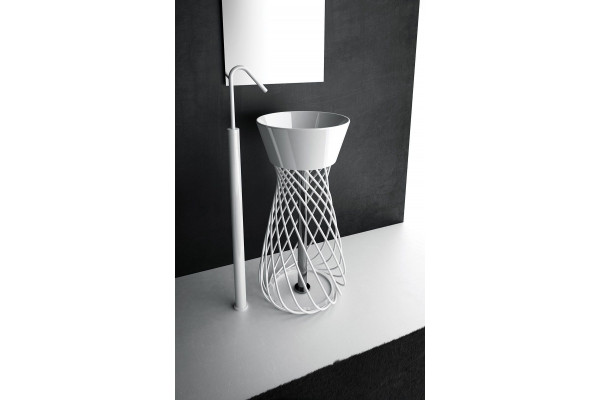 Консоль ArtCeram Wire ACA 045 01 00 белая напольная, глянцевая