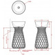 Консоль ArtCeram Wire ACA 045 01 00 черная напольная, глянцевая