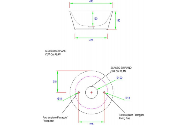 Консоль ArtCeram Wire ACA 045 01 00 черная напольная, глянцевая