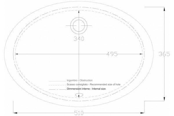 Раковина ArtCeram Diana DIL001 цвет белый, овальная