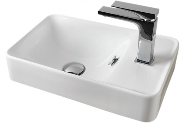 Рукомойник ArtCeram Savon LML003 цвет белый, прямоугольная, с переливом