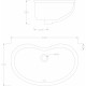 Раковина ArtCeram Idea IDL001 цвет белый, овальная, с переливом