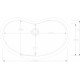 Раковина ArtCeram Idea IDL001 цвет белый, овальная, с переливом