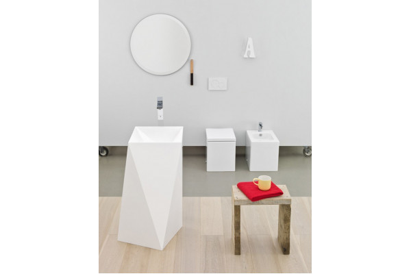 Раковина ArtCeram Sharp OSL008 цвет белый, прямоугольная