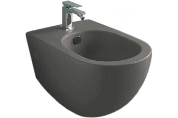 Биде подвесное ArtCeram File 2.0 FLB001 grigio oliva цвет серый, овальное, 36x52 см
