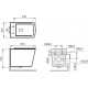 Унитаз подвесной Art&Max Techno AM9310CHR белый, прямоугольный, 34x51.5 см