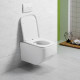 Унитаз подвесной Art&Max Liberty AM015CHR белый, овальный, 36x51.5 см