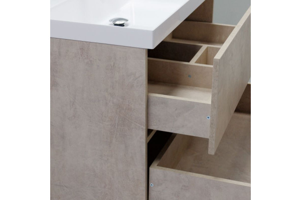 Тумба для комплекта Art&Max Verona-Push 90 камень светлый подвесная, с ящиками