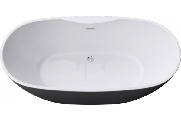 Акриловая ванна Art&Max AM-605-1700-790 овальная, отдельностоящая, объем 255 л.