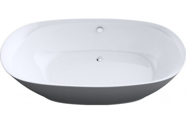 Акриловая ванна Art&Max AM-527-1800-835 овальная, отдельностоящая, объем 264 л.