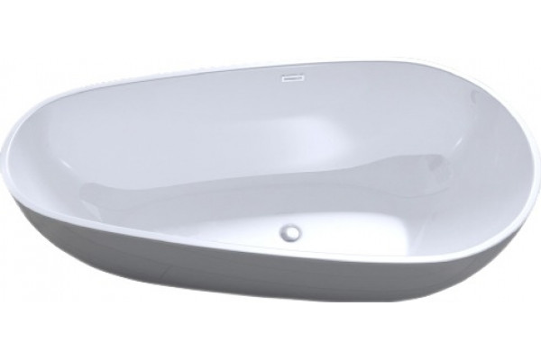 Акриловая ванна Art&Max AM-506-1670-845 овальная, отдельностоящая, объем 253 л.