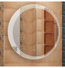 Зеркало Art&Max Sculpture 77 с подсветкой, округлое,  в современном стиле