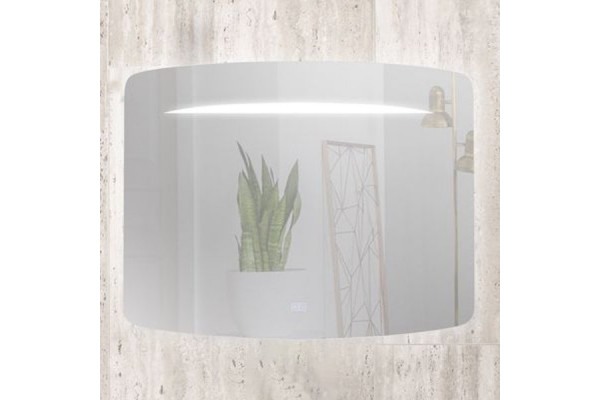 Зеркало Art&Max Gina 90х70 с подсветкой, прямоугольное,  в современном стиле