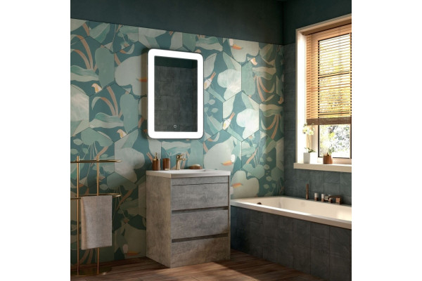 Тумба для комплекта Art&Max Family 60, напольная, Cemento Veneto, с ящиками, с доводчиками