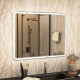 Зеркало Art&Max Vita 100x80, с подсветкой, прямоугольное
