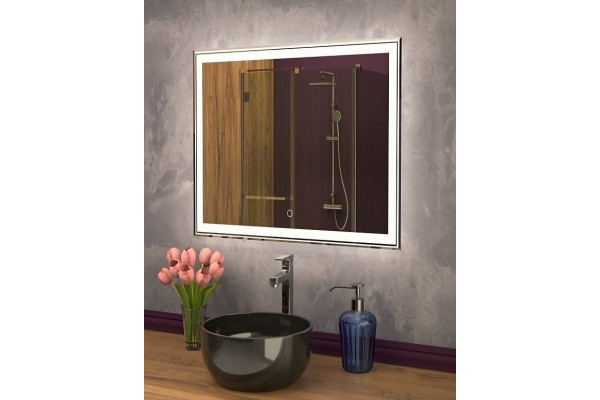 Зеркало Art&Max Zoe AM-Zoe-900-800-DS-F 90х80 прямоугольное,  в современном стиле