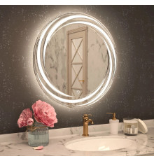 Зеркало Art&Max Romantic 80 с подсветкой, округлое,  в современном стиле