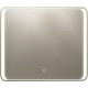 Зеркало Art&Max Elegant 80х80 с подсветкой, прямоугольное, с розеткой