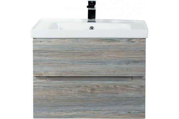 Тумба с раковиной Art&Max Techno подвесная, 70, сосна, с ящиками, матовая