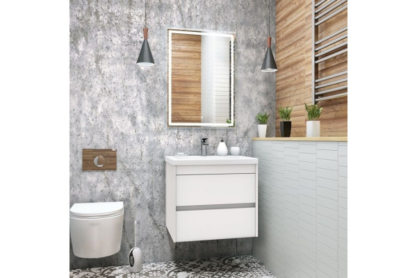 Тумба для комплекта Art&Max Family 60, подвесная, Bianco Lucido, с ящиками, глянцевая