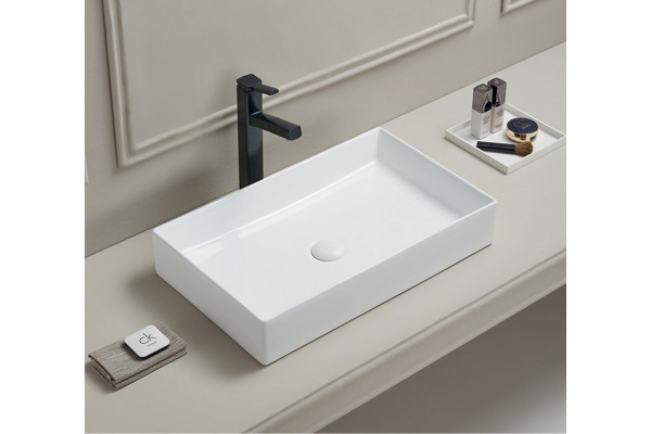 Раковина Art&Max AM-78570B-60 белая прямоугольная, цвет белый