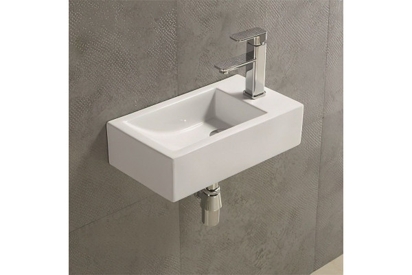 Рукомойник Art&Max AM-4849-L прямоугольная, цвет белый