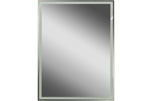Зеркало-шкаф Art&Max Techno 60 с подсветкой, черное, с доводчиками