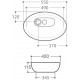 Раковина Art&Max AM3570-C овальная, цвет белый