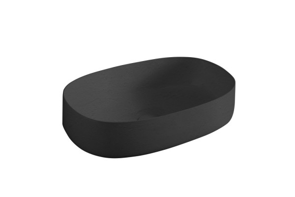 Artceram COGNAC Раковина накладная 55x35 см цвет: nero roma (фактура - необработанная глина) COL003 20 00