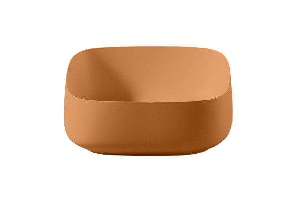 Artceram COGNAC Раковина настольная Quadro 46x41 см цвет arancio cammeo COL007 13 00