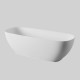 Artceram HOOP  Ванна отдельностоящая из искусственного камня Livingtec 170х70х50 см со слив-переливом (с сифоном ACA066) цвет белый глянцевый ACW002 01