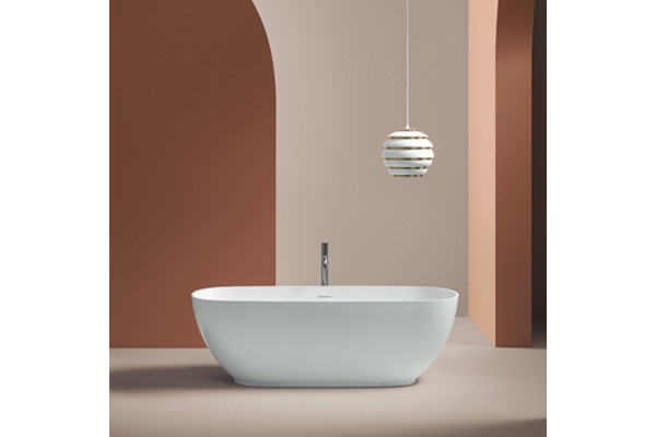 Artceram HOOP  Ванна отдельностоящая из искусственного камня Livingtec 170х70х50 см со слив-переливом (с сифоном ACA066) цвет белый глянцевый ACW002 01